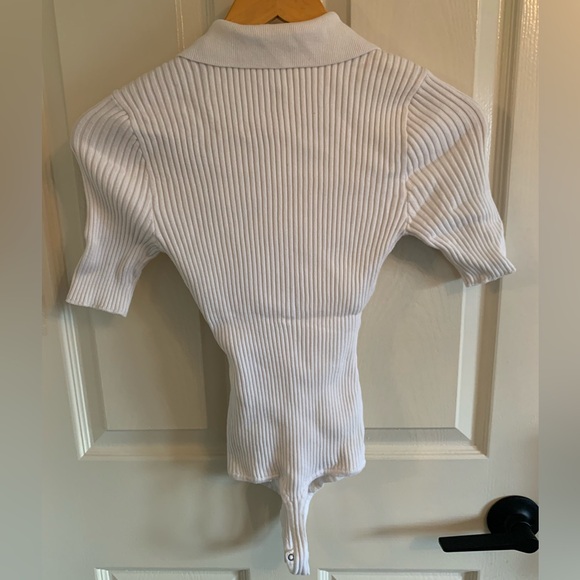 A&F knitted body suit in white - Picture 3 of 9